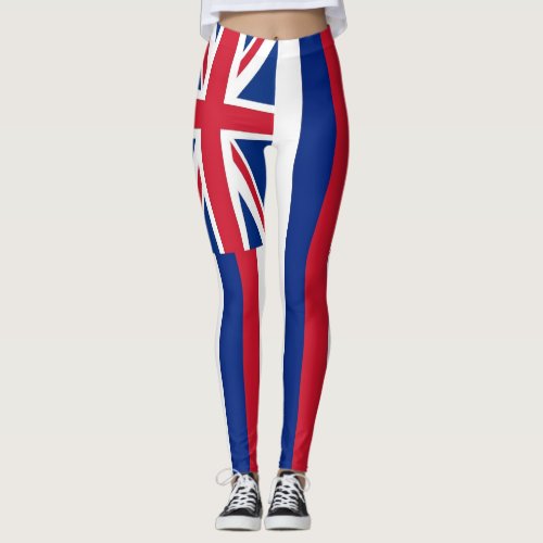 Leggings with flag of Hawaii State USA