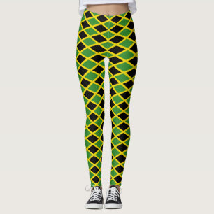 Leggings with flag of Jamaica