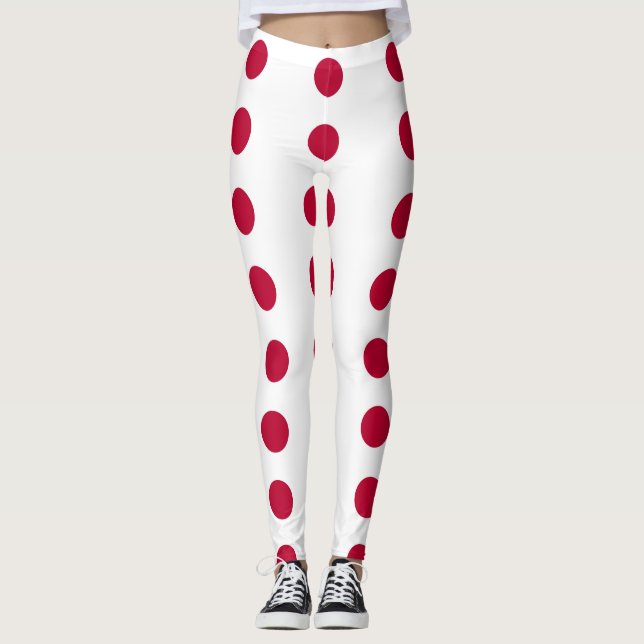 Leggings with flag of Japan (Front)