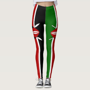Leggings with flag of Kenya