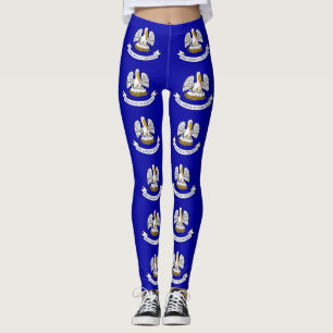 Leggings with flag of Louisiana State, USA