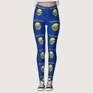 Leggings with flag of Montana State, USA