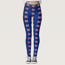 Leggings with flag of New Zealand