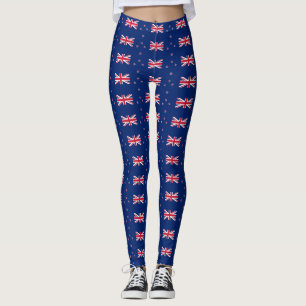 Leggings with flag of New Zealand