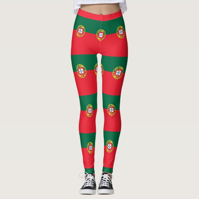 Leggings with flag of Portugal (Front)