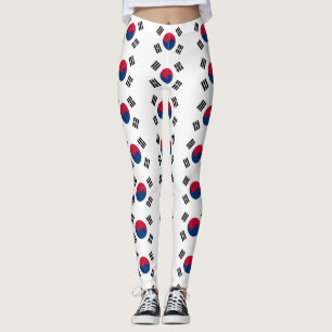 Leggings with flag of South Korea