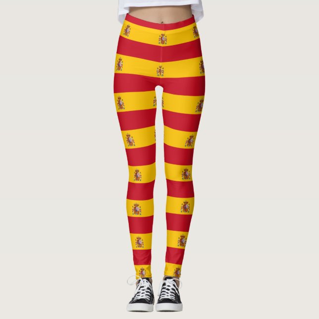 Leggings with flag of Spain (Front)