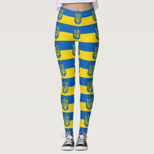 Leggings with flag of Ukraine