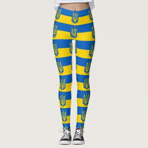 Leggings with flag of Ukraine