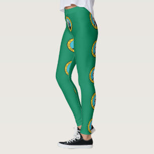Leggings with flag of Washington State, USA