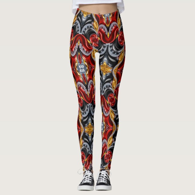 Leggings with Germany Colors design (Front)