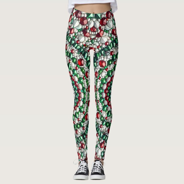 Leggings with Italian Colors design (Front)