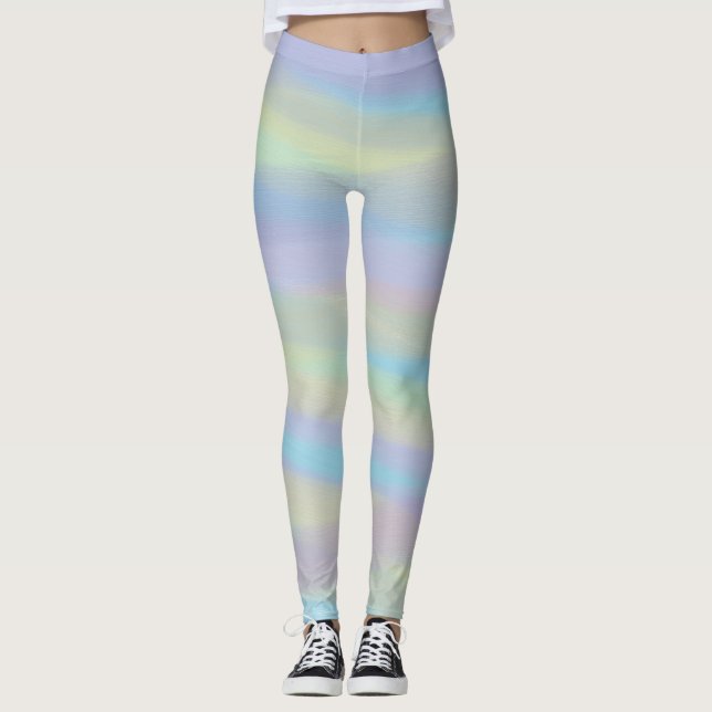 Leggings with Mixed Pastel Colors (Front)