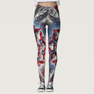 Leggings with Norwegian Colors design