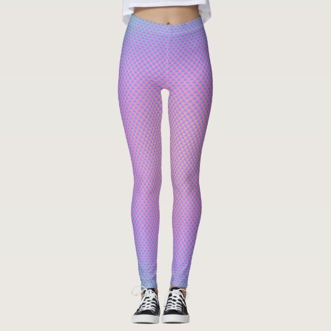 Leggings with pearl carbon fiber pattern (Front)