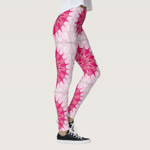 Leggings with pink lovely art