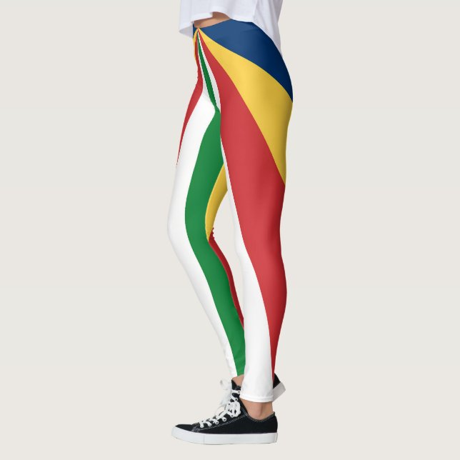 Leggings with Seychelles Colors design (Left)