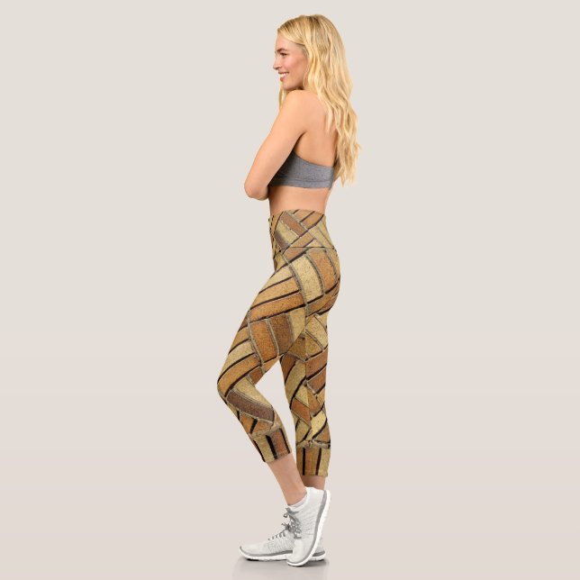 Leggings - Yellow Brick Pattern (Left)