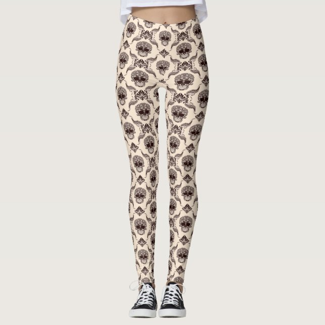 Leggingscream color leggings (Front)