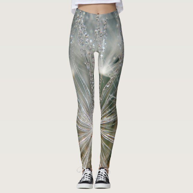 Leggins dandelion with waterdrops leggings (Front)