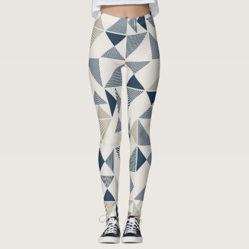 leggins woman triangular geometric figures leggings