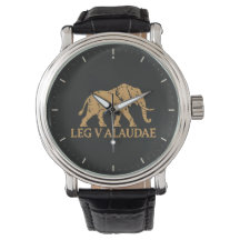 Legio V Alaudae Ochre Elephant on a Charcoal Dial