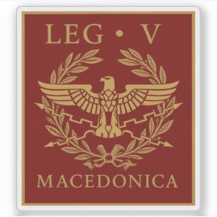 Legio V Macedonica Roman Emblem Sticker
