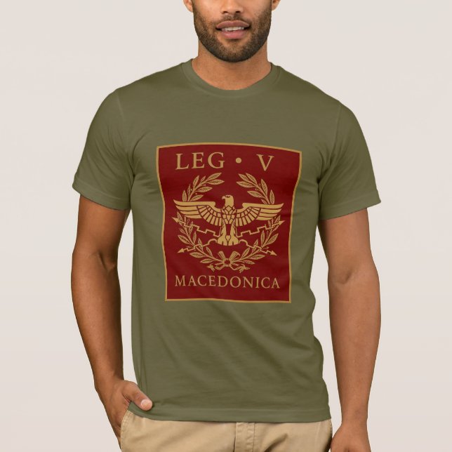 Legio V Macedonica Roman Emblem T-Shirt (Front)