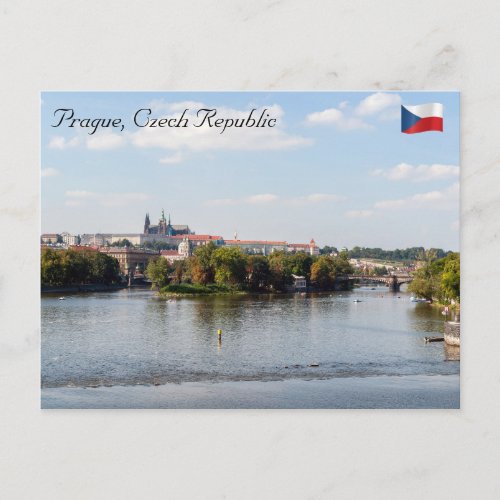 Legion Bridge and Prague castle _ Prague Postcard