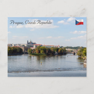 Legion Bridge and Prague castle - Prague Postcard