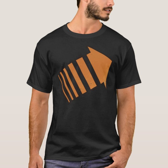 Legion Chapter 3 - orange arrow - distressed Long  T-Shirt (Front)