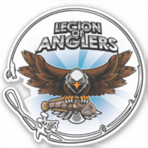 Legion Of Anglers Blue Vinyl Decal