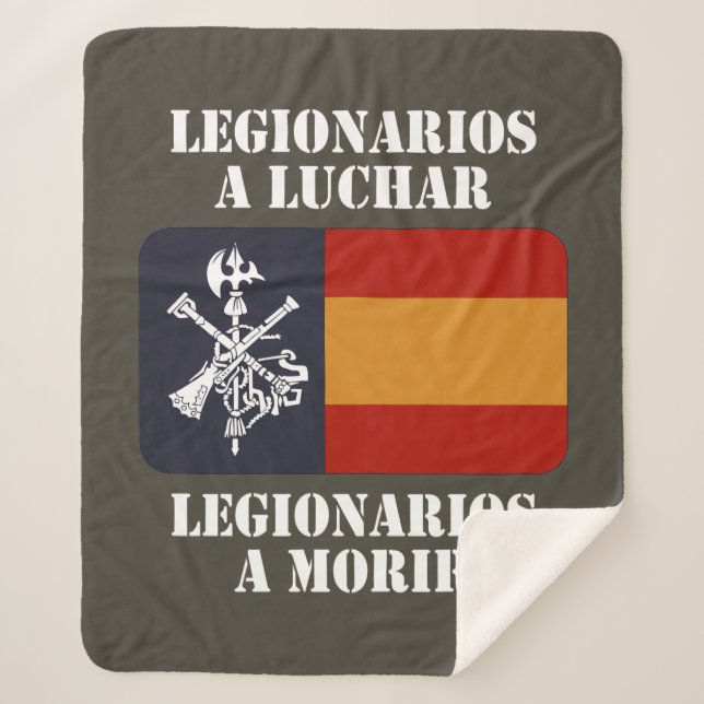 Legionarios a luchar 2 sherpa blanket (Front)