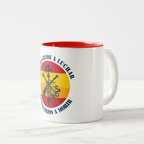 Legionarios a luchar Two_Tone coffee mug