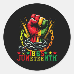 Legitimate Juneteenth 1865 Classic Round Sticker