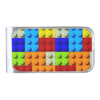 lego silver finish money clip
