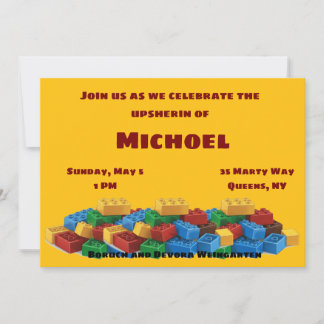 Lego upsherin invitation