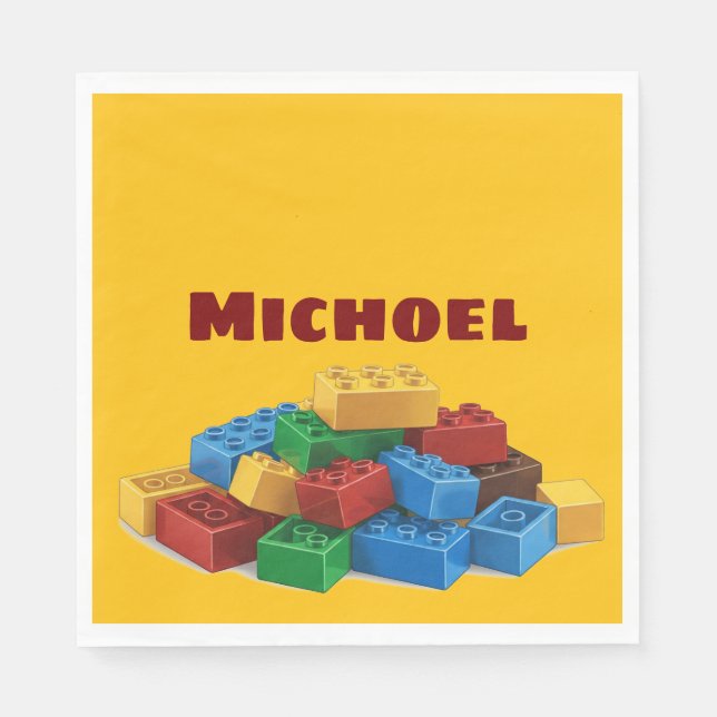 Lego upsherin napkins (Front)