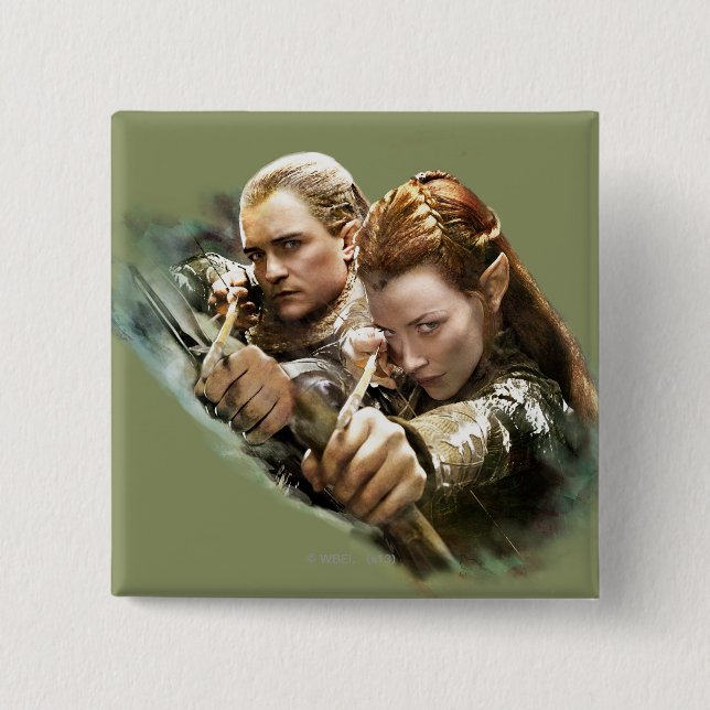 LEGOLAS GREENLEAF™ and TAURIEL™ Graphic Button (Front)