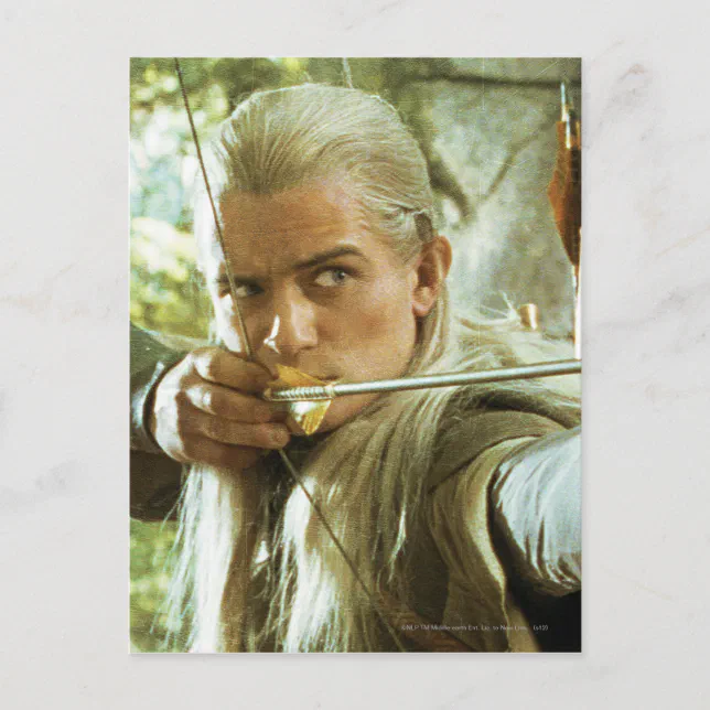 Legolas Greenleaf™ Drawing Bow 2 Postcard Zazzle 