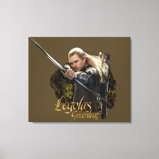 LEGOLAS GREENLEAF™ Drawing Bow Graphic Canvas Print (Front)