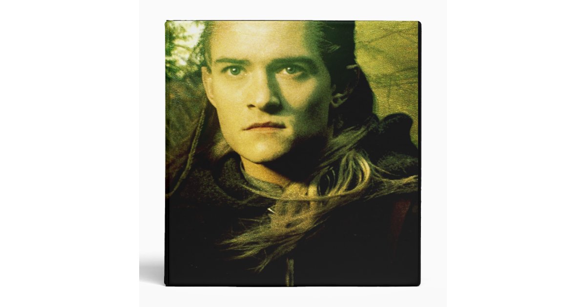 Greenleaf Front LEGOLAS GREENLEAF™ Front Portrait 3 Ring Binder | Zazzle