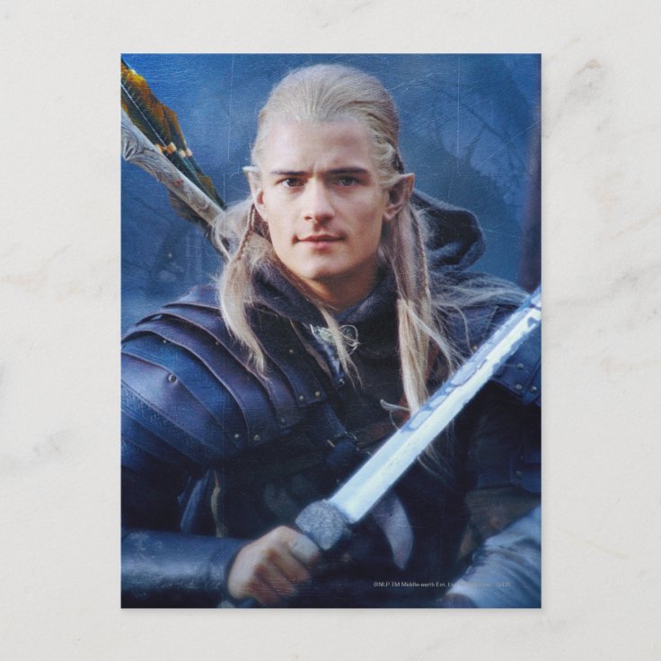 Legolas Greenleaf™ In Blue Postcard Zazzle 