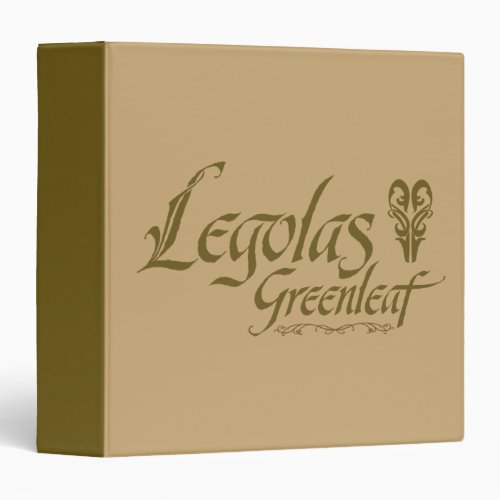 LEGOLAS GREENLEAF Name 3 Ring Binder