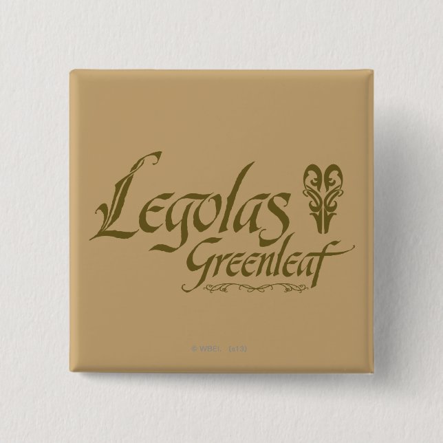 LEGOLAS GREENLEAF™ Name Button (Front)