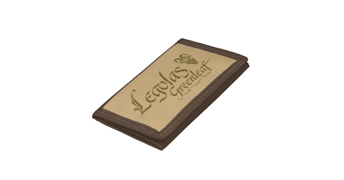 LEGOLAS GREENLEAF™ Name Trifold Wallet Zazzle