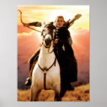 Legolas Greenleaf™  On Horseback Poster at Zazzle