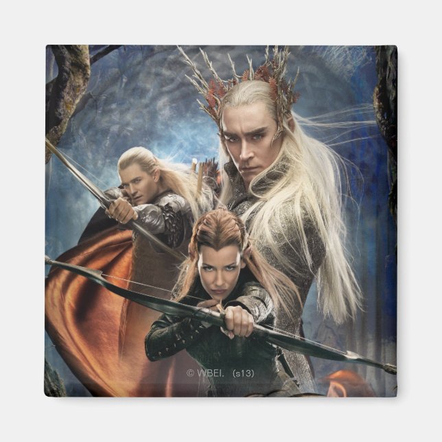 LEGOLAS GREENLEAF™, TAURIEL™, and Thranduil Magnet (Front)