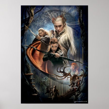 Legolas Greenleaf™, Tauriel™, And Thranduil Poster