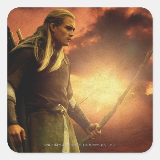 LEGOLAS GREENLEAF™ with Bow Square Sticker (Front)